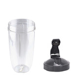 NNEDSZ For Nutribullet Tall Large Big Cup 24Oz + Fliptop Lid - For Nutri 600 and 900