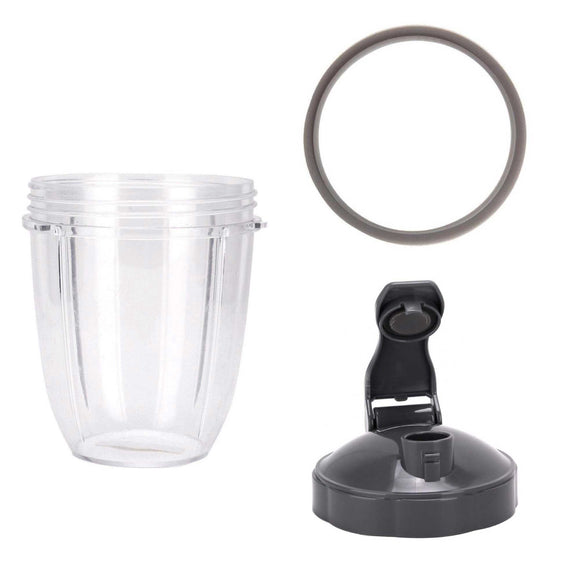 NNEDSZ For NutriShort Cup + Fliptop Lid + Grey Seal - For All 900 and 600 Models