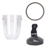 NNEDSZ For NutriShort Cup + Fliptop Lid + Grey Seal - For All 900 and 600 Models