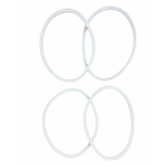 NNEDSZ 4x For NutriRubber White Seal - Gasket Ring For Old Models 600W Only