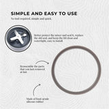 NNEDSZ 2x For Nutribullet Gasket Seal Grey Ring For 900W - Most 600W 1200W Blade