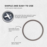 NNEDSZ 3x For Nutribullet Gasket Seals Grey Ring For 900W - Most 600W 1200W Blade