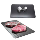 NNEDSZ Defrost Express Defrosting Meat Tray - Miracle Aluminium Thawing Plate Board Mat