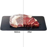 NNEDSZ Defrost Express Defrosting Meat Tray - Miracle Aluminium Thawing Plate Board Mat