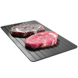 NNEDSZ Defrost Express Defrosting Meat Tray - Miracle Aluminium Thawing Plate Board Mat