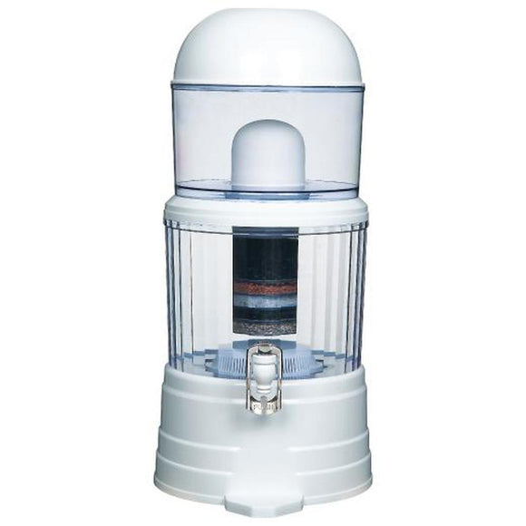NNEDSZ 14L Benchtop 8 Stage Water Filter - Ceramic Carbon Mineral Stone Silica Purifier