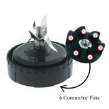NNEDSZ For Nutri Ninja Extractor Blade - 6 Fin Connection Replacement Blender Parts