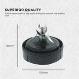 NNEDSZ For Nutri Ninja 7 Fin Extractor Blade - Replacement Blender Juice Parts