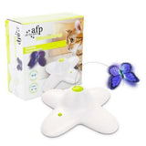 NNEDSZ Flutter Bug Butterfly Cat Toy - Interactive Teaser Pet Kitty Play - All for Paws