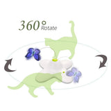 NNEDSZ Flutter Bug Butterfly Cat Toy - Interactive Teaser Pet Kitty Play - All for Paws