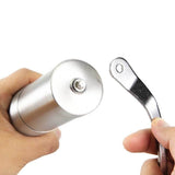 NNEDSZ Coffee Bean Grinder - Stainless Steel Ceramic Burr Manual Hand Crank Nut Mill