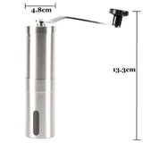 NNEDSZ Coffee Bean Grinder - Stainless Steel Ceramic Burr Manual Hand Crank Nut Mill