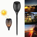 NNEDSZ 51 LED Bulbs Torch Solar Garden Outdoor Flame Dancing Flickering Light Auto Lamp