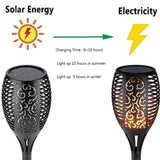 NNEDSZ 51 LED Bulbs Torch Solar Garden Outdoor Flame Dancing Flickering Light Auto Lamp