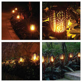 NNEDSZ 51 LED Bulbs Torch Solar Garden Outdoor Flame Dancing Flickering Light Auto Lamp
