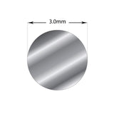 NNEDSZ 20cm Sterling Silver 3mm - Soft Round Wire Rod 9 Gauge Thick Jewellery