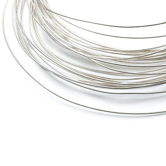 NNEDSZ 20cm Sterling Silver 0.3mm - Soft Round Wire Rod 28 Gauge Fine Jewellery
