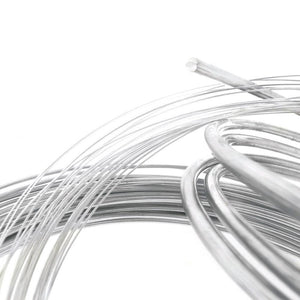 NNEDSZ 20cm Sterling Silver 0.8mm - Soft Round Wire Rod 20 Gauge Jewellery Bead