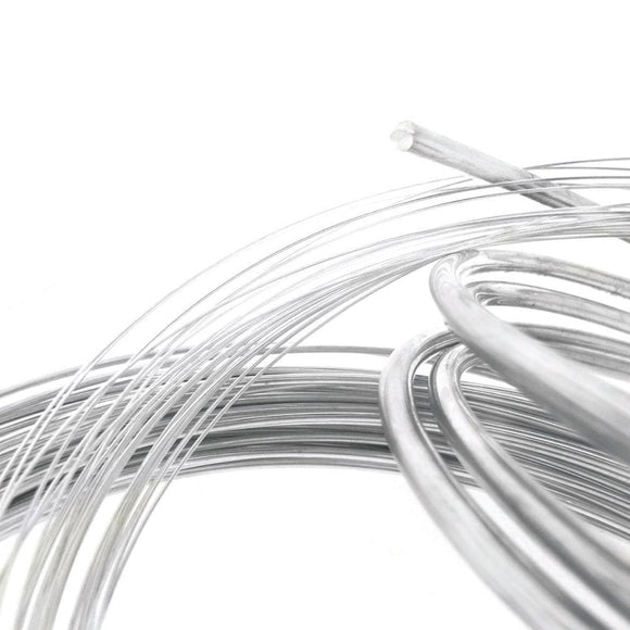 NNEDSZ 20cm Sterling Silver 0.8mm - Soft Round Wire Rod 20 Gauge Jewellery Bead