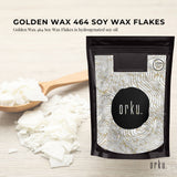 NNEDSZ 50g Golden 464 Soy Wax Flakes - 100% Pure Natural DIY Candle Melts Chips