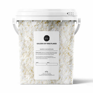 NNEDSZ 400g Golden 464 Soy Wax Flakes Bucket - 100% Pure Natural DIY Candle Melts Chips