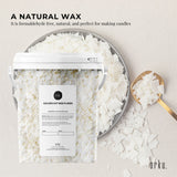 NNEDSZ 400g Golden 464 Soy Wax Flakes Bucket - 100% Pure Natural DIY Candle Melts Chips