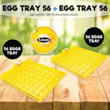 NNEDSZ Electric 112 Egg Incubator + Accessories Hatching Eggs Chicken Quail Duck