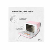 NNEDSZ 8L Pink Electric Towel Warmer UV Steriliser Cabinet Small Hot Heater Sanitiser