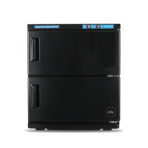 NNEDSZ 32L Black UV Electric Towel Warmer Steriliser Cabinet Beauty Spa Heat Sanitiser