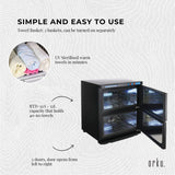 NNEDSZ 32L Black UV Electric Towel Warmer Steriliser Cabinet Beauty Spa Heat Sanitiser