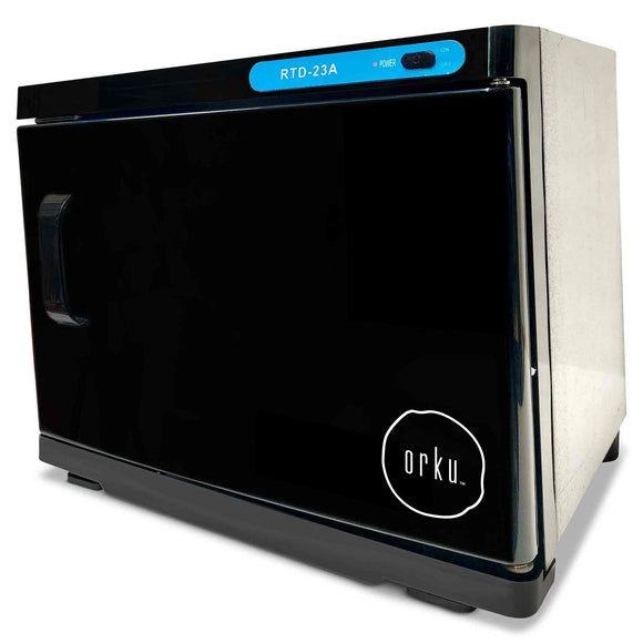 NNEDSZ 23L Black UV Electric Towel Warmer Steriliser Cabinet Beauty Spa Heat Sanitiser