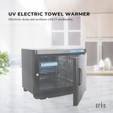 NNEDSZ 23L Black UV Electric Towel Warmer Steriliser Cabinet Beauty Spa Heat Sanitiser