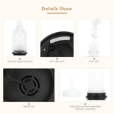 NNEDSZ Essential Oil Aroma Diffuser - 120ml 3D Glass Bottle Ultrasonic Mist Humidifier