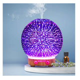 NNEDSZ Essential Oil Aroma Diffuser - 100ml Mirror Ball 3D Fireworks Mist Humidifier