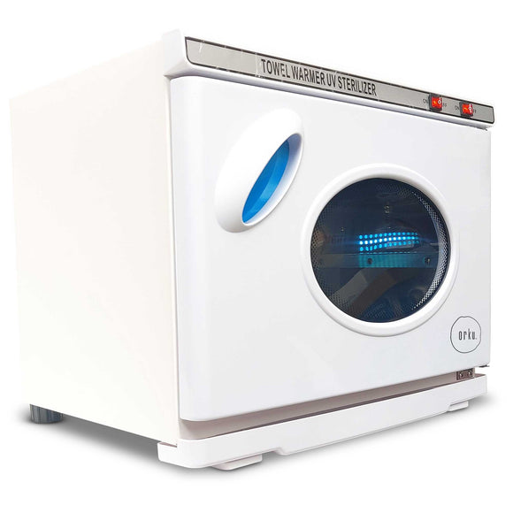 NNEDSZ 25L White UV Electric Towel Warmer Steriliser Cabinet Beauty Spa Heat Sanitiser