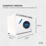 NNEDSZ 25L White UV Electric Towel Warmer Steriliser Cabinet Beauty Spa Heat Sanitiser