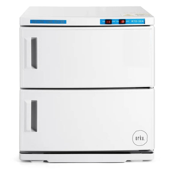 NNEDSZ 32L White UV Electric Towel Warmer Steriliser Cabinet Beauty Spa Heat Sanitiser