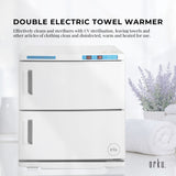 NNEDSZ 32L White UV Electric Towel Warmer Steriliser Cabinet Beauty Spa Heat Sanitiser