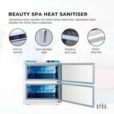 NNEDSZ 32L White UV Electric Towel Warmer Steriliser Cabinet Beauty Spa Heat Sanitiser