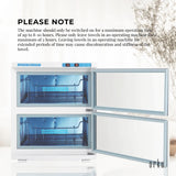 NNEDSZ 32L White UV Electric Towel Warmer Steriliser Cabinet Beauty Spa Heat Sanitiser