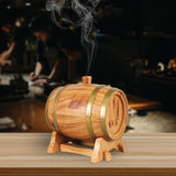 NNEDSZ Essential Oil Aroma Diffuser - 350ml Barrel Wood Ultrasonic Air Mist Humidifier