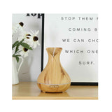 NNEDSZ Essential Oil Aroma Diffuser Tulip Light Wood Colour Ultrasonic Mist Humidifier