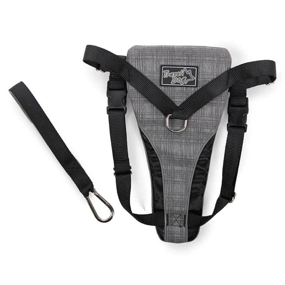 NNEDSZ XL Dog Harness 2 in 1 Combo - Car Travel Rides + Walks - No Pull Leash Seat Belt