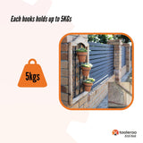 NNEDSZ 10 Pack 155-165mm (6-6.5") Brick Hooks - Wall Clips Hangers For Pictures Plants
