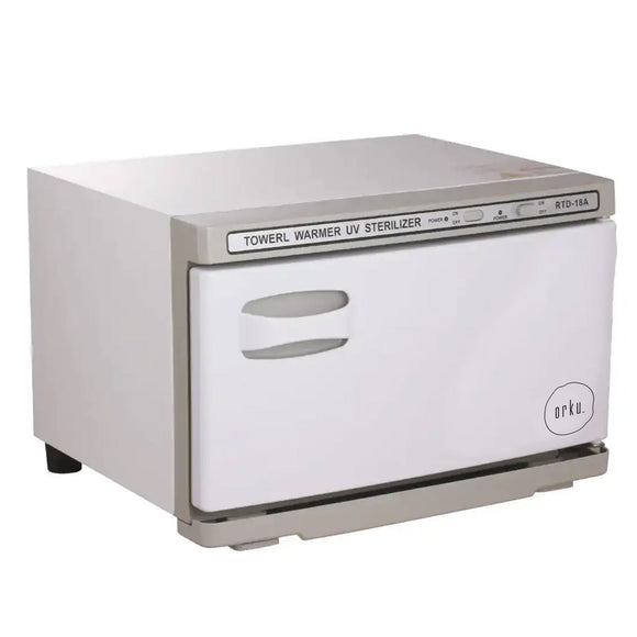 NNEDSZ 18L White UV Electric Towel Warmer Steriliser Cabinet Beauty Spa Heat Sanitiser