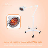NNEDSZ Infrared Heat Floor Lamp 275W Mobile Dimmable Salon Home Thermotherapy Treatment