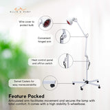 NNEDSZ Infrared Heat Floor Lamp 275W Mobile Dimmable Salon Home Thermotherapy Treatment