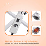 NNEDSZ Infrared Heat Floor Lamp 275W Mobile Dimmable Salon Home Thermotherapy Treatment
