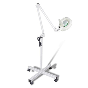 NNEDSZ 5x Magnifying Lamp Fluorescent Salon Light Glass Beauty Floor Stand Magnifier