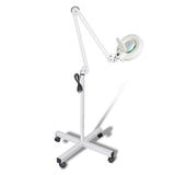 NNEDSZ 5x Magnifying Lamp Fluorescent Salon Light Glass Beauty Floor Stand Magnifier